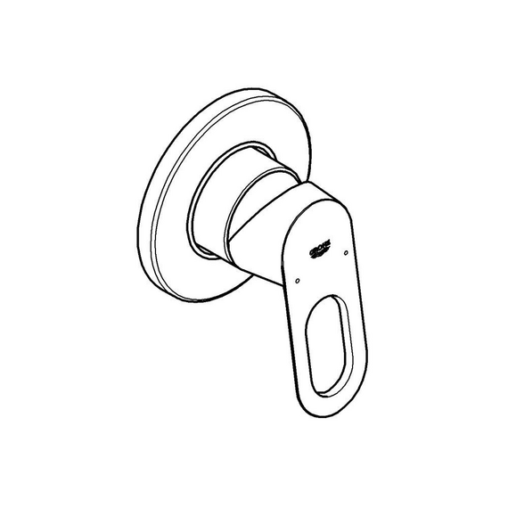 Смеситель для душа Grohe BauLoop 29042000 (со скрытой частью) - фото 2