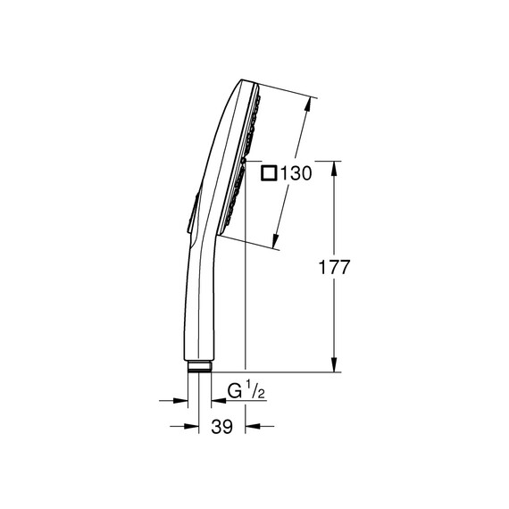 Ручной душ Grohe Rainshower 26550000 - фото 10