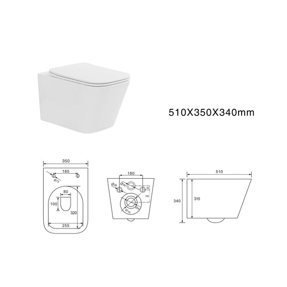 Инсталляция с подвесным унитазом комплект: SET AQUATEK ЛИБРА T-TDI004 (рама Standard INS-0000018 + унитаз AQ1505T-00 с тонким сиденьем soft-close, система смыва Торнадо+ крепление KKI-0000002 + кнопка TDI-0000004) - фото 10
