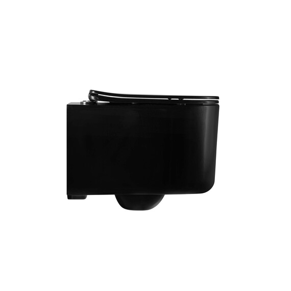 Инсталляция с подвесным унитазом комплект: SET AQUATEK МИЯ-MB-045 4в1 (рама AQUATEK Standard INS-0000020 + крепеж KKI-0000002 + клавиша KDI-0000045 + унитаз AQ2004-MB с тонким сиденьем soft-close) - фото 5