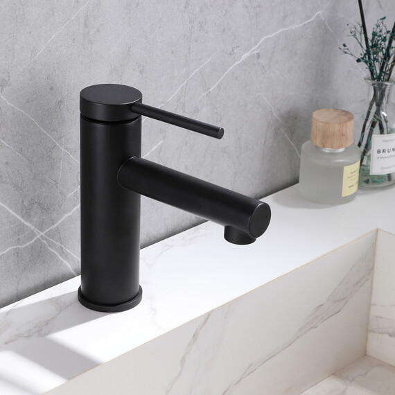 Смеситель для раковины Abber Emotion AF8810B, черный матовый, Цвет производителя: чёрный матовый - фото 9