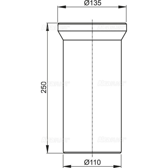 Патрубок для унитаза AlcaPlast A91-250 - фото 2