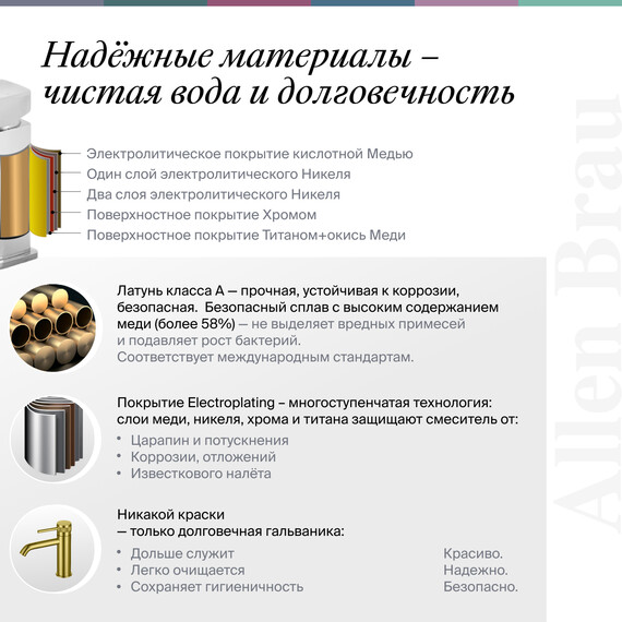 Смеситель для биде Allen Brau Priority 4.0 5.31С04-00 - фото 3