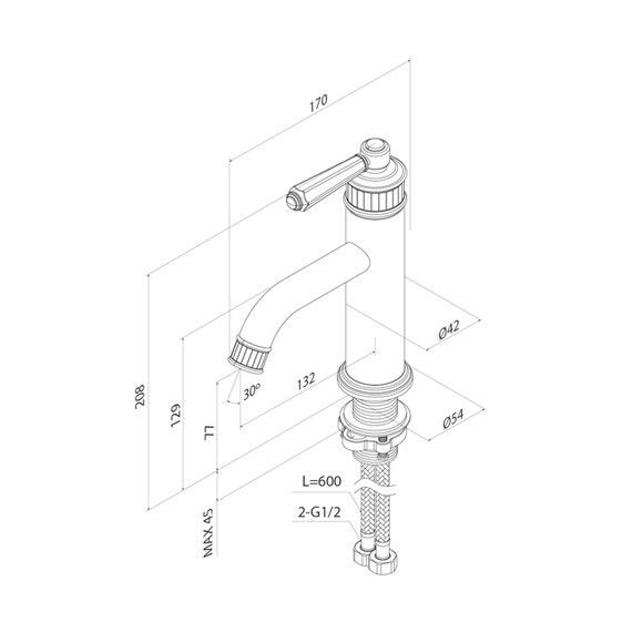 Смеситель для раковины Iddis Виндзор (Windsor) WINSB00i01 - фото 11
