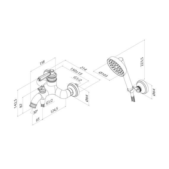 Смеситель для ванны Iddis Виндзор (Windsor) WINSB00i02 - фото 14