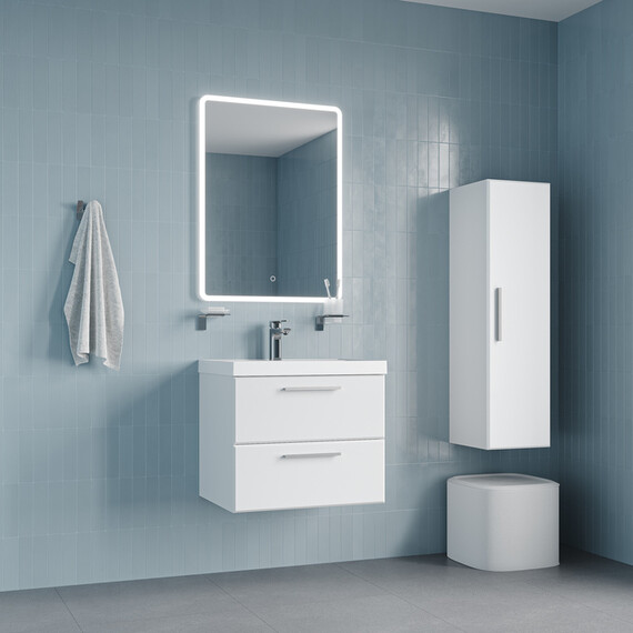 Тумба подвесная с раковиной Iddis Слайд Икс (Slide X) 60 см SLX60W0i95K - фото 4