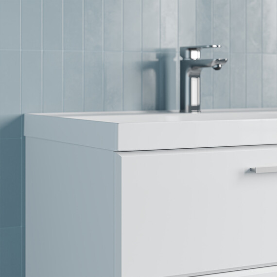 Тумба подвесная с раковиной Iddis Слайд Икс (Slide X) 80 см SLX80W0i95K - фото 3