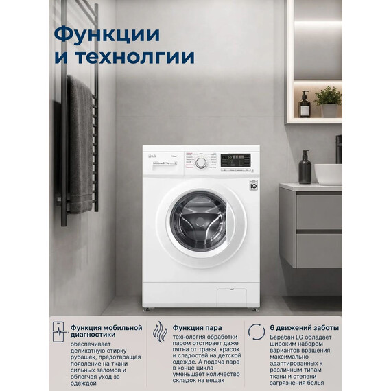 Стиральная машина LG F1296CDS0Х - фото 6