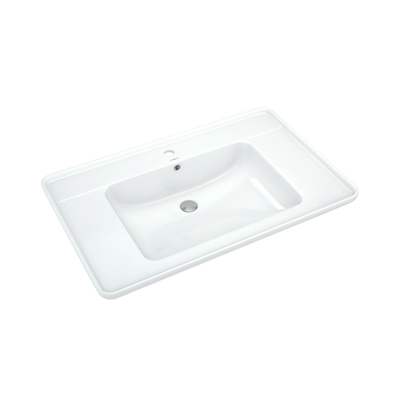Тумба напольная с раковиной Briz Альби 85 см 235 03-08085-14 00 БЕЛ (раковина Дуглас 85) - фото 2