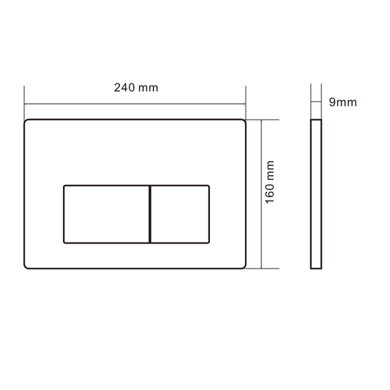 Кнопка смыва Cezares Slider 2 CZR-510V-01-AF (кнопка металлическая) цвет хром матовый с покрытием анти-отпечаток - фото 2