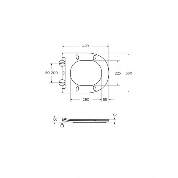 Унитаз-компакт безободковый Cezares Stylus-Tor CZR-538-CP-TOR с тонкой крышкой микролифт, кнопка оружейная сталь (система смыва Торнадо) - фото 14