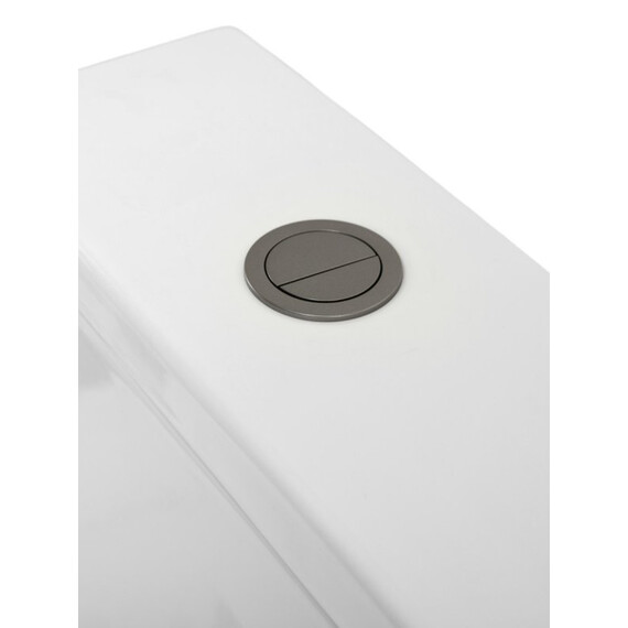 Унитаз-компакт безободковый Cezares Stylus-Tor CZR-538-CP-TOR с тонкой крышкой микролифт, кнопка оружейная сталь (система смыва Торнадо) - фото 5