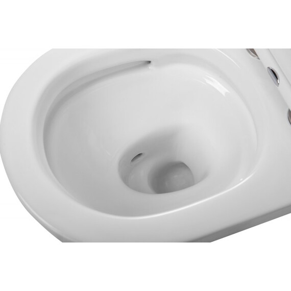 Унитаз подвесной безободковый Cezares Stylus-Tor CZR-6601-TH-TOR/SC с тонкой крышкой микролифт (Система смыва торнадо) - фото 7