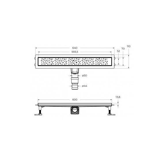 Трап Cezares RELAX-LD 60 см RELAX-LD-60-Cr - фото 3