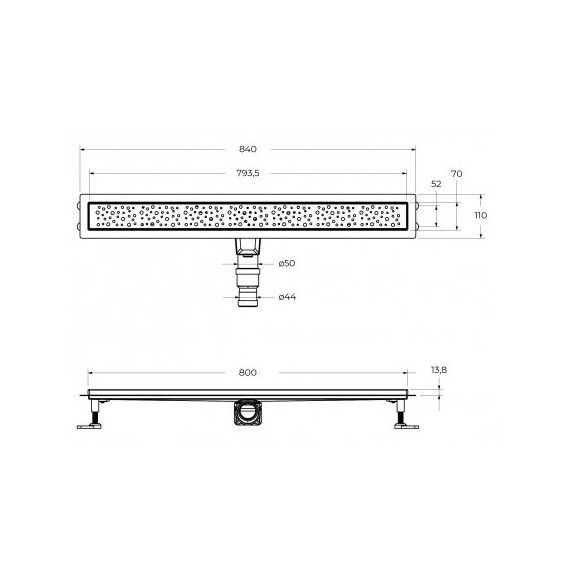 Трап Cezares RELAX-LD 80 см RELAX-LD-80-Cr - фото 3