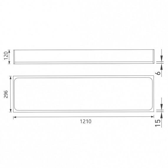 Скрытая настенная ниша с LED подсветкой ABBER Nischen 121 см AN3006BST, сталь брашированная - фото 3