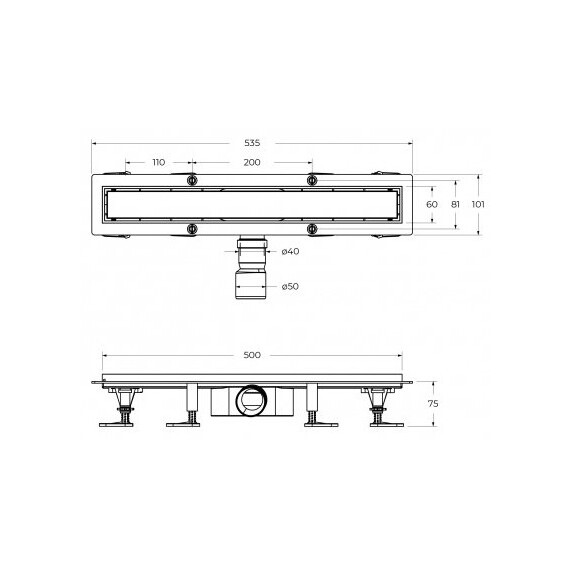 Трап BelBagno MARINO 50 см BB-LD-MARINO-50-CR - фото 4