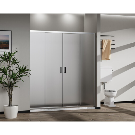 Душевая дверь Vincea Сити (City) 170 см VDS-5CT2170MT, хром/текстурное - фото 2