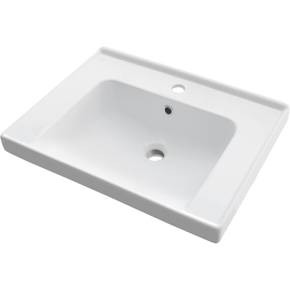 Тумба подвесная с раковиной Briz Чикаго 60 см 241 03-18060-15 00 БТН (раковина Грэйс 60) светло-серый - фото 2