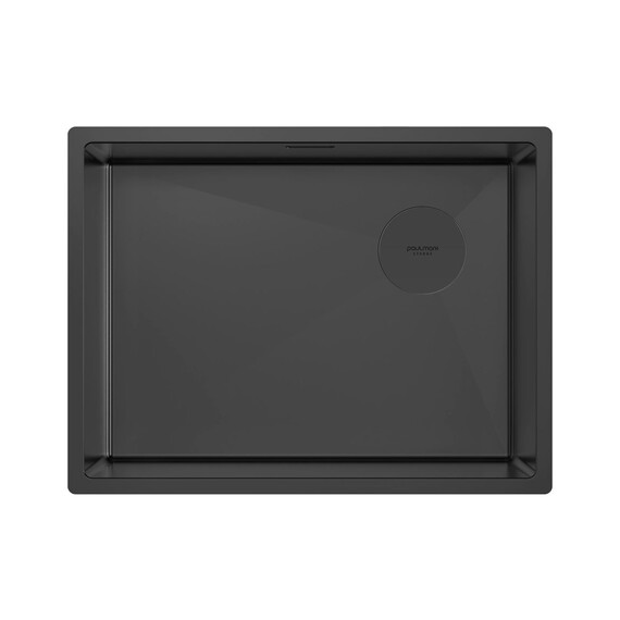 Кухонная мойка Paulmark Next-skew 58 Uni 1,2 мм PM885844-MBN, чёрный матовый - фото 2