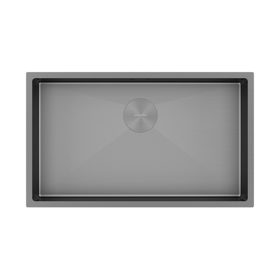 Кухонная мойка Paulmark Next 74 Uni 1,2 мм PM217444-MG, серый матовый - фото 2