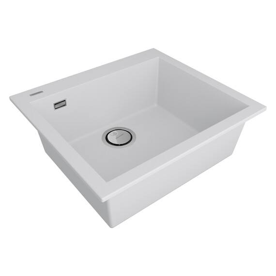 Кухонная мойка Paulmark Decoration 56 PM935650-WH, белый матовый - фото 3