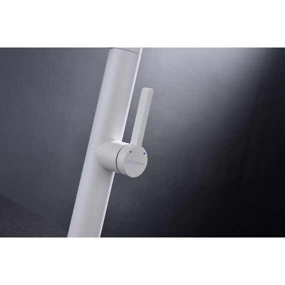 Смеситель для кухни Paulmark Leader Le214101-WH, белый матовый - фото 14