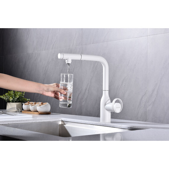 Смеситель для кухни Paulmark Urban Ur213104-WH, белый матовый - фото 11
