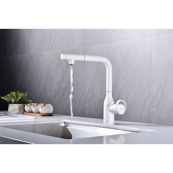 Смеситель для кухни Paulmark Urban Ur213104-WH, белый матовый - фото 5