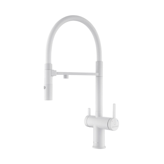 Смеситель для кухни Paulmark Gravity Gr213888-WH, белый матовый - фото 