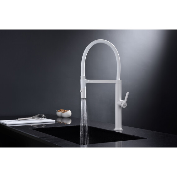Смеситель для кухни Paulmark Leader Le214101-WH, белый матовый - фото 11