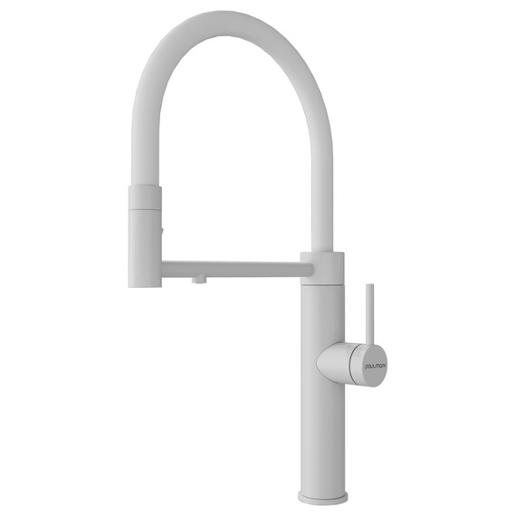 Смеситель для кухни Paulmark Ganymede Ga213199-WH, белый матовый - фото 2