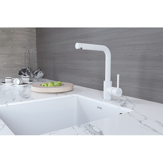Смеситель для кухни Paulmark Kassel Ka214311-WH, белый матовый - фото 3