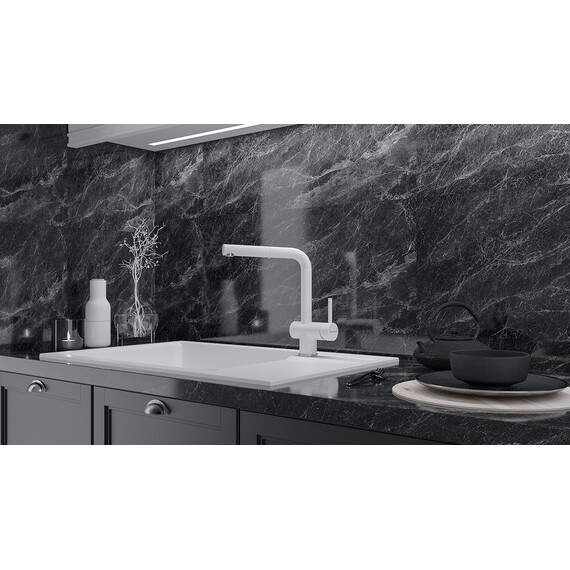 Смеситель для кухни Paulmark Dosse Do214418-WH, белый матовый - фото 3