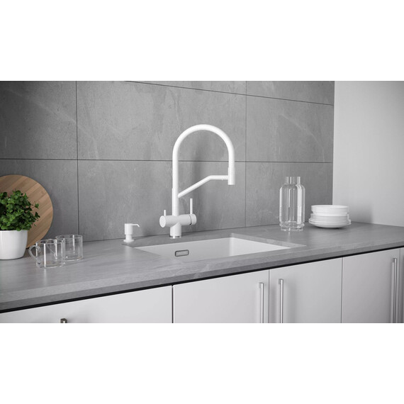 Смеситель для кухни Paulmark Rubert Ru213175-WH, белый матовый - фото 2