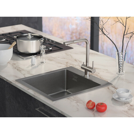 Смеситель для кухни Paulmark Skalen Sk213020-BS, брашированная сталь - фото 3