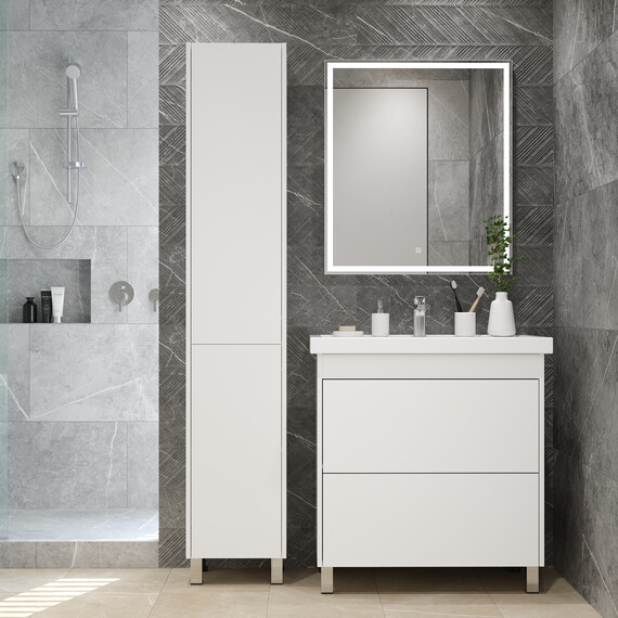 Тумба напольная с раковиной Briz Риччи 60 см 360 03-08060-06 00 БЕЛ (раковина Фостер 60) - фото 5