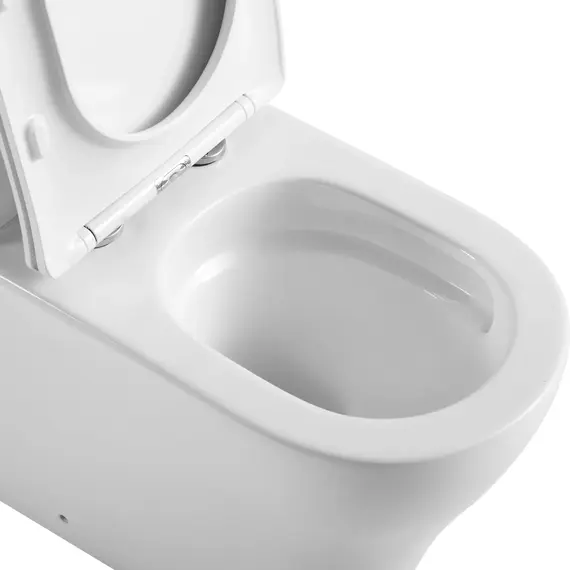 Унитаз-компакт безободковый Prato Кодэ 6092A с крышкой микролифт (система смыва торнадо) - фото 7