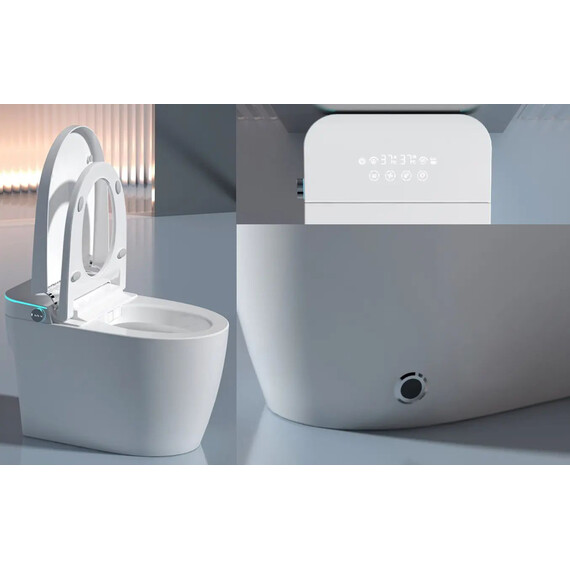 Унитаз-биде приставной электронный с импульсным смывом ​Cerutti Chiara Smart CT11167 - фото 4
