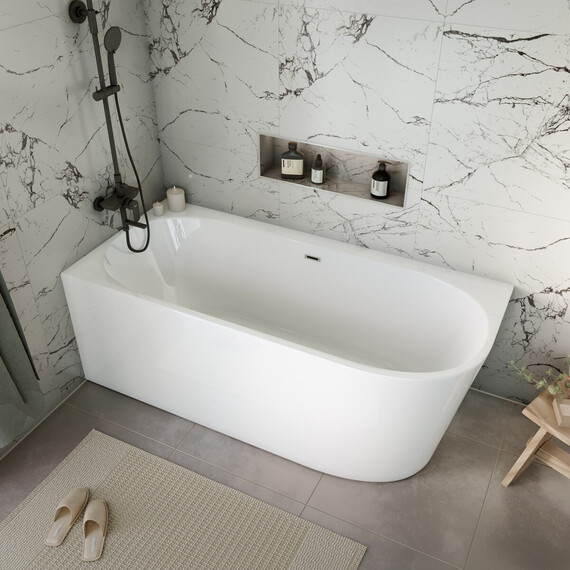 Ванна акриловая Grossman Cristal 170x80 см GR-2204L - фото 4