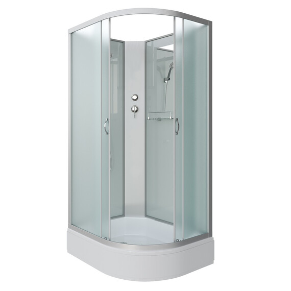 Душевая кабина Niagara Classic 110x90 см 331944LBK хром/матовое (безсиликоновая сборка) - фото 2