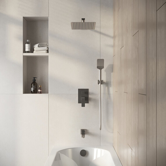 Душевая система для ванны Grossman Style 501.K35.05.120, брашированный никель - фото 2