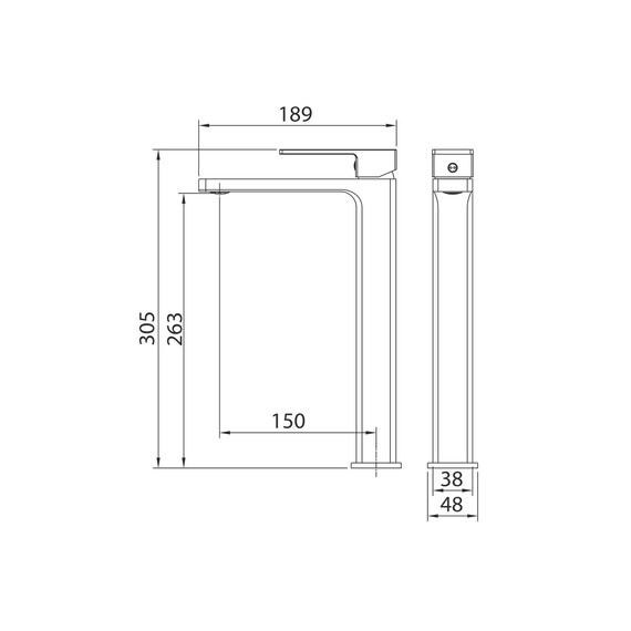 Смеситель для раковины высокий Grossman Style 520.K35.05.420, графит брашированный - фото 5