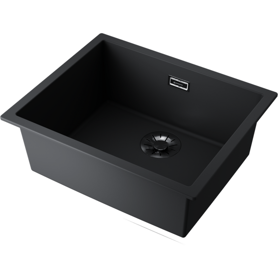 Кухонная мойка Omoikiri Yamakawa 55-U/I GB 4993780, чёрный, Цвет производителя: чёрный - фото 2