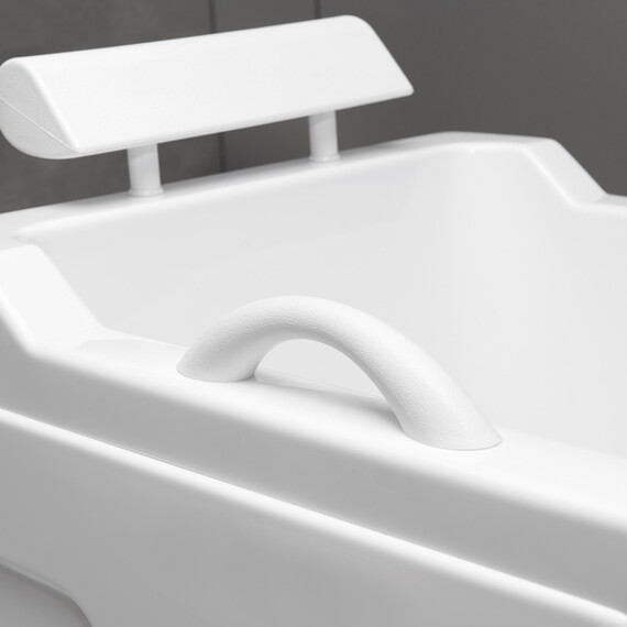 Ванна акриловая сидячая Abber 130x70 см AB9000 C L - фото 6
