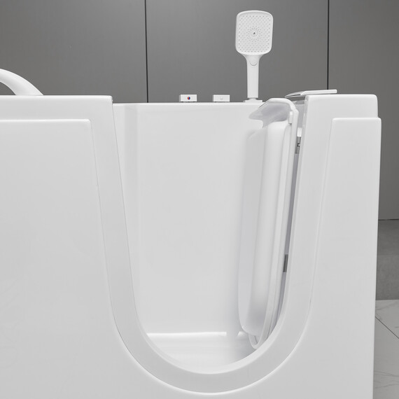 Ванна акриловая сидячая Abber 130x70 см AB9000 C L - фото 7