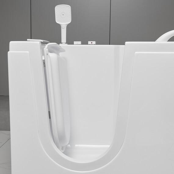 Ванна акриловая сидячая Abber 130x70 см AB9000 C R - фото 6