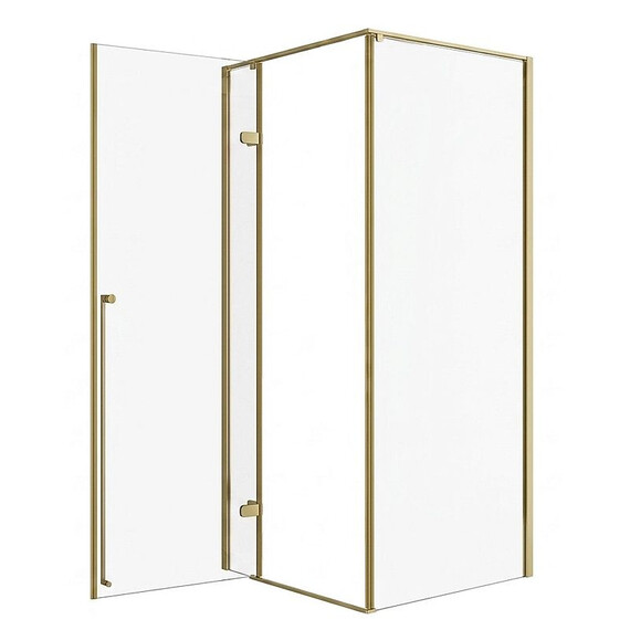 Душевое ограждение Loranto Sunway 90x90 см CS-501G-90, золото/прозрачное - фото 3