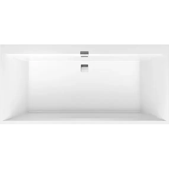 Ванна квариловая Villeroy&Boch Squaro Edge 12 160x75 см UBQ160SQE2DV-01 с сифоном и ножками - фото 