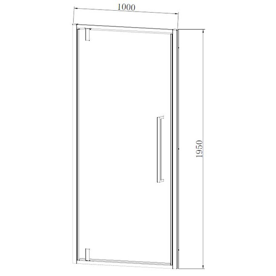 Душевая дверь Vincea Alpha 100 см VDP-3AL100CLGM, вороненая сталь/прозрачное - фото 6